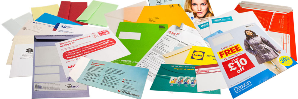 Custom printed paper envelopes